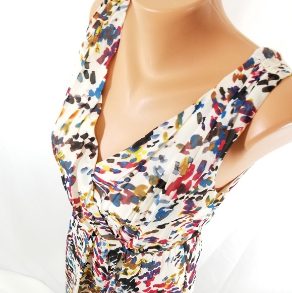 Graphics Mini Dress (S) Fully Lined Stretchy Flowy - Picture 3 of 8